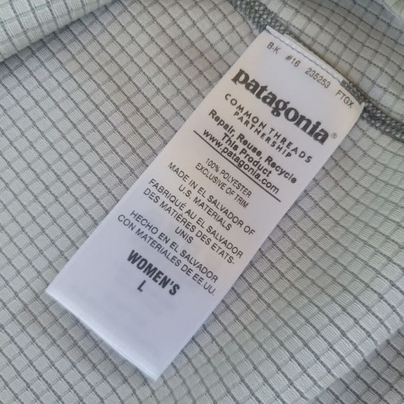 Patagonia Worn Wear W's Capilene Midweight Zip-Neck Size Large Gray - Picture 4 of 8